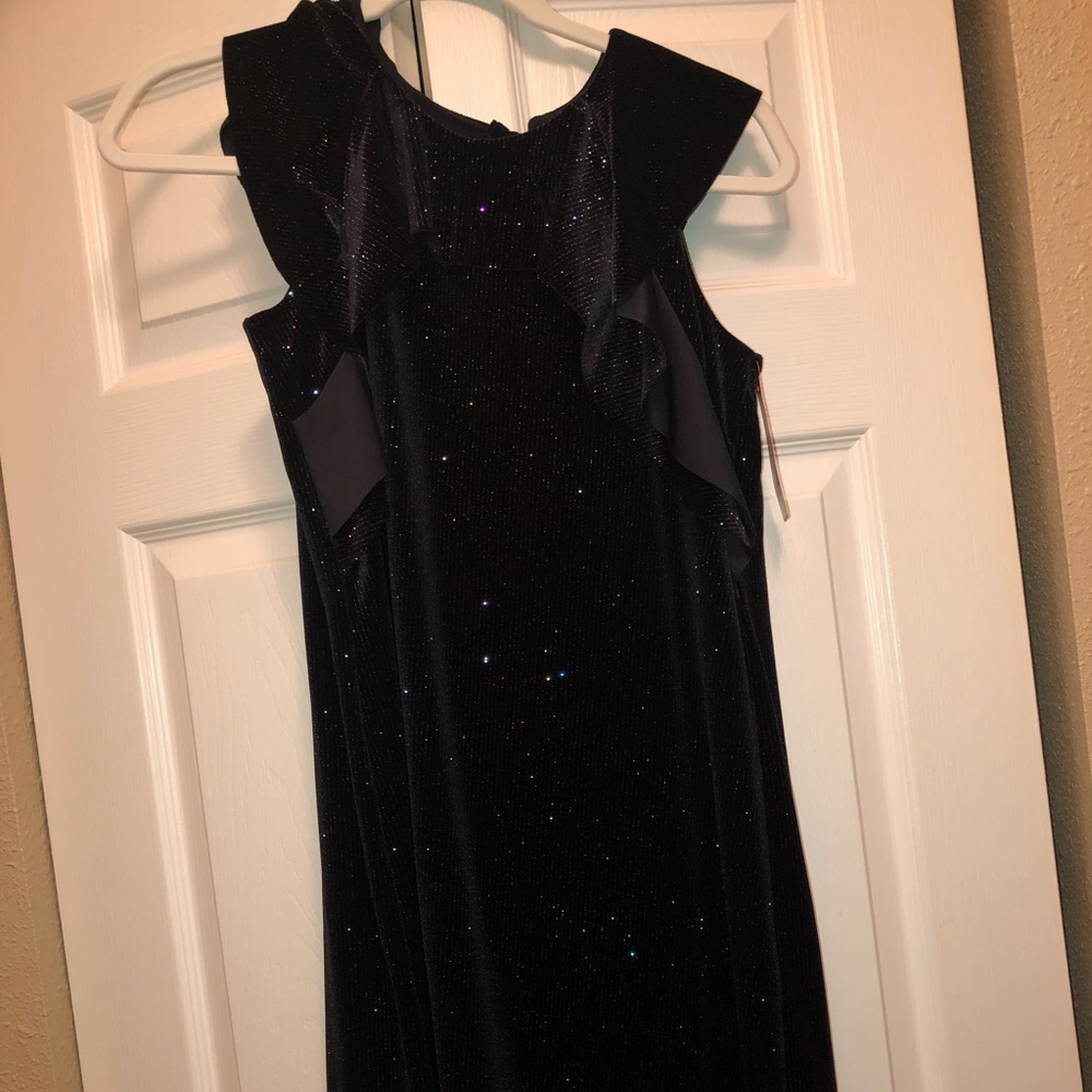 NWT black sparkle dress. Size 14/16